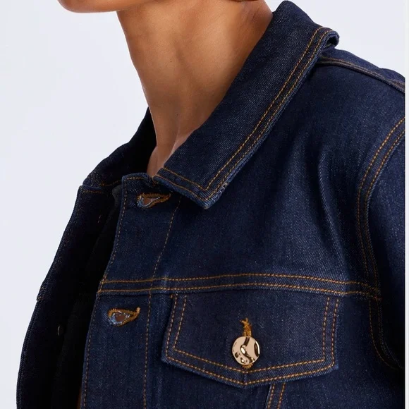 Stylish Dark Blue Denim Maxi Dress - Picture 3 of 4